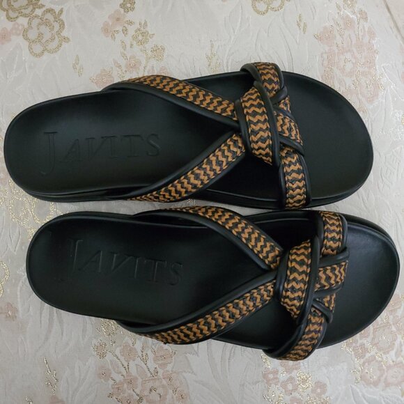 Eric Javits Notti Straw Braid Knot Sandals Size 8.5 - Picture 5 of 11